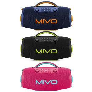 Портативная Bluetooth колонка MIVO M77 (140W , IPX6, Aux-in, USB, Bluetooth 6.0, 8000mAh, RGB)