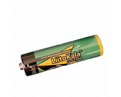 Аккумулятор 18650 Li-ion 3,7V 2800mAh морозостойкий,  без защ., высокий контакт LiitoKala Lii-LT28A 35A