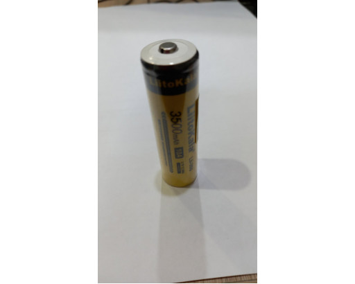 Аккумулятор 18650 Li-ion 3,7V 3500mAh без защ., плоск контакт LiitoKala Lii-35S 10A