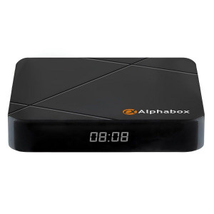 Мультимедийная IPTV/OTT приставка Alphabox Y5 (Android 14,  4Гб/ 64Гб, 4К, Wi-Fi6, управление голосом, BT)
