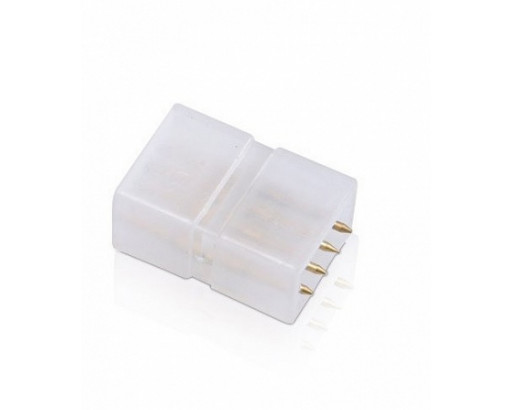 Коннектор средний (соединитель) жесткий для ленты 220v RGB (G-5050-M-IP20-RGB) внутр. разм. 8х19мм (5221)
