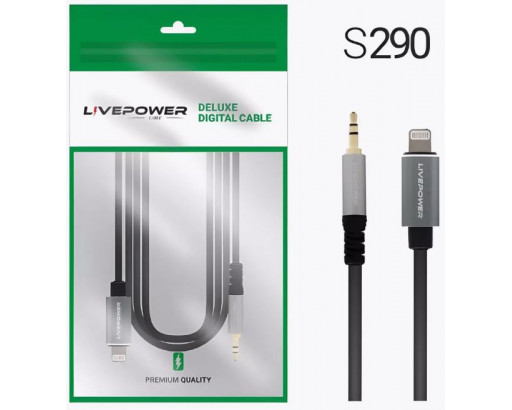 Аудио кабель шт. Lightning х шт. AUX   1,8м  Premium H265