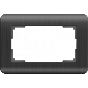 WERKEL Рамка Stream Графит для 2-ой розетки    WL12-Frame-01-DBL / W0082104