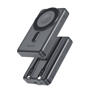 Аккумулятор внешний (Power bank)  10000mAh магнитный беспроводной-15W PD22.5W MIVO MB-112Q