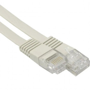 Патч-корд UTP  1,8м (плоский) Кат.6 (CCA) белый RJ45 (RJ-45) RIPO 003-300131
