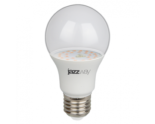 Фито лампа A60 E27  9W  IP20  Jazzway PPG Agro  для роста растений прозрачная