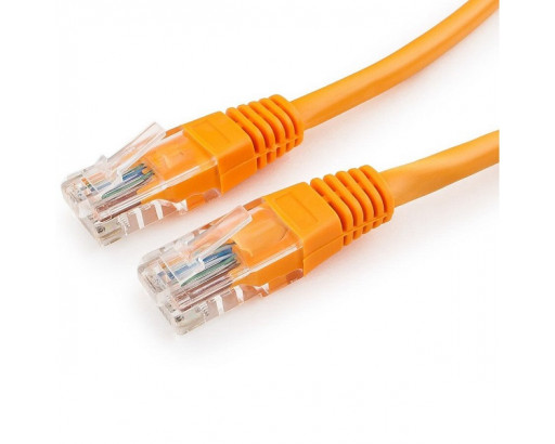 Патч-корд RIPO U/UTP 4 пары, Кат.5е (Класс D),125МГц, 2хRJ-45/8P8C, T568B, заливной, LSZH нг(А), оранжевый, 1,5м.