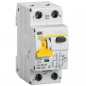 Дифференциальный автомат (АВДТ) IEK 1P+N C 16А 30mA 6kA (Тип A) 230V АВДТ32 KARAT MAD22-5-016-C-30