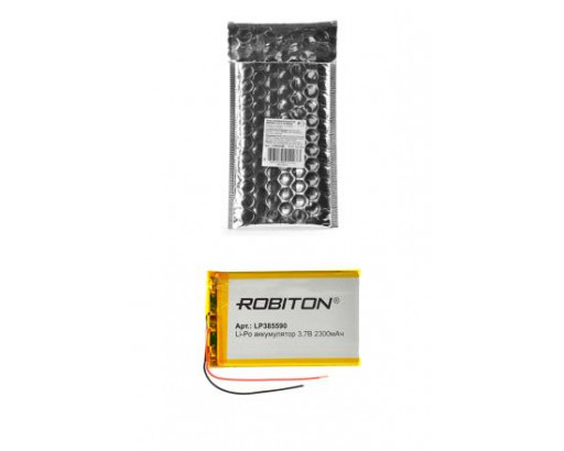 Аккумулятор  Li-Pol  385590                      3,7V-2300mAh   Robiton