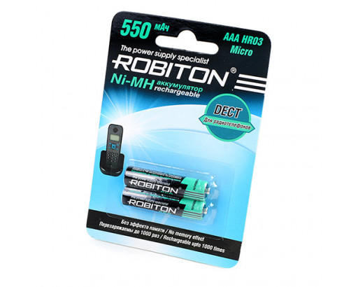 Аккумулятор R03 Ni-Mh 1,2V  550mAh    ROBITON     DECT
