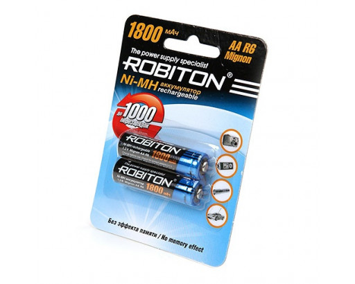 Аккумулятор R6 Ni-Mh 1,2V 1800mAh    ROBITON