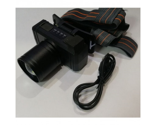 Фонарь Аккум. налобный HG-110 ( 20W,заряд от USB Type-C, 3 режима встроенный аккум. )