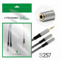 Разветвитель AUX (шт.джек 3,5 3pin х 2 гн. джек 3,5) 30см, Premium H232