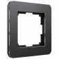 WERKEL Рамка Platinum Черный алюминий на 1 пост   W0012608