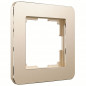WERKEL Рамка Platinum Шампань на 1 пост   W0012611