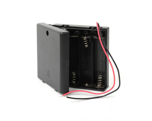 Отсек для элементов питания ROBITON Bh4xAA/switch с выключателем