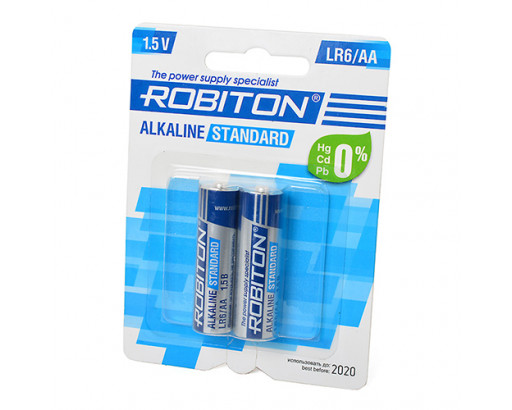 Батарейка LR6 Robiton STANDART Alkaline