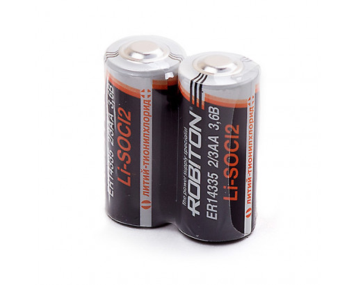 Элемент питания 14335 Li-SOCL2    ER14335-SR2 2/3AA            3,6V 1600mAh     Robiton