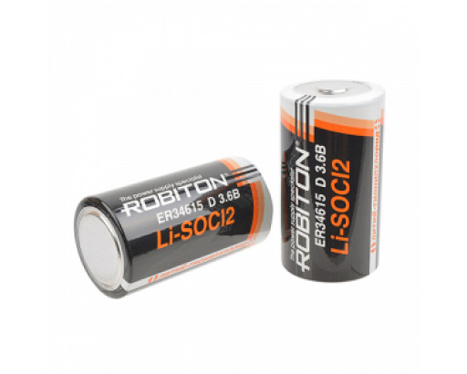 Элемент питания 34615 Li-SOCL2    ER34615-SR2  D    3,6V 19000mAh     Robiton