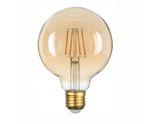 Лампа светодиодная Декоративная E27 _9W 220V 3000K LOFT LEDF (Amber-G)   G95 LEEK LE010512-0052