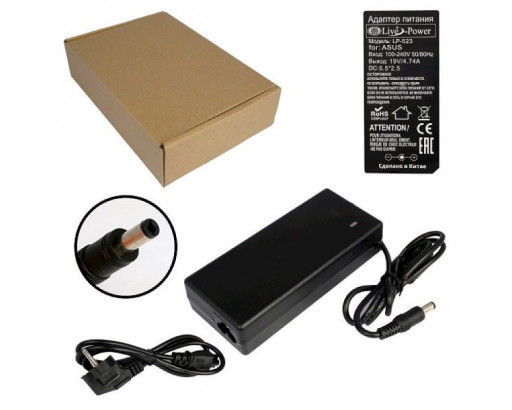 Блок питания 19V*4,74А  Импульсный (китай)   for ASUS/Toshiba        (шт 5,5 х 2,5) LP-523/LP607