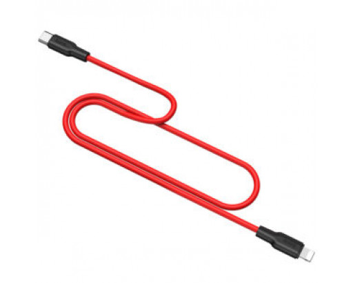 Кабель Type-C - Lightning HOCO X21 Plus (1.0м, PD20W, 3.0А силикон)
