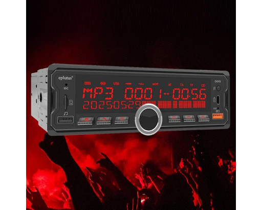 Автомагнитола Eplutus CA316 (1 Din с LED дисплеем Eplutus CA305, 45Wx4, 1xUSB,1хType-C, AUX, Bluetooth 5.0, пульт ДУ)