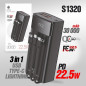 Аккумулятор внешний (Power bank) Deespi  DP24 30000mAh PD20W/Fast 22.5W/Display/с проводами