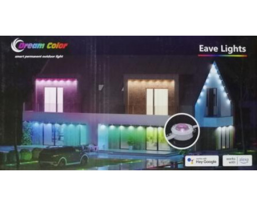 Гирлянда Уличная  "Белт Лайт" RGBIC, 15м, 24LED , WiFi+Bluetooth, пульт, SmartLife, белый провод, 24V Dream Color