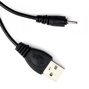 Шнур питания штекер (2.5х0.7) на штекер USB  (50см)