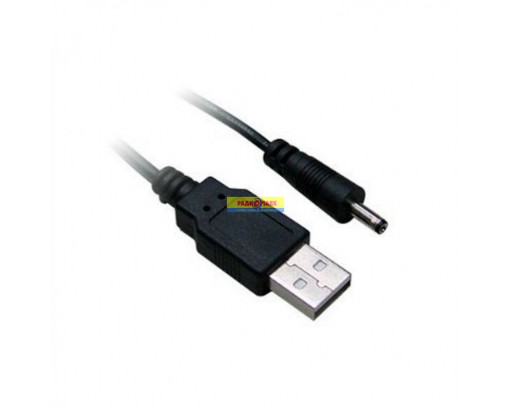 Шнур питания штекер (3.5х1.0) на штекер USB  (50см) X-2