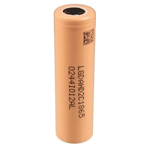 Аккумулятор 18650 Li-ion 3,7V 3000mAh без защиты, плоский контакт Коричневый  LGDAHD2C1865
