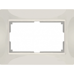 WERKEL Рамка Snabb basic Слоновая кость для 2-ой розетки  WL03-Frame-01-DBL-ivory / W0082003