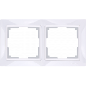 WERKEL Рамка Snabb basic Белый на 2 поста    WL03-Frame-02 / W0022001