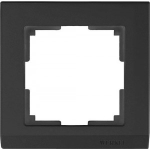 WERKEL Рамка Stark Черный на 1 пост    WL04-Frame-01-black / W0011808