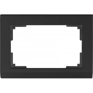 WERKEL Рамка Stark Черный для 2-ой розетки   WL04-Frame-01-DBL-black / W0081808