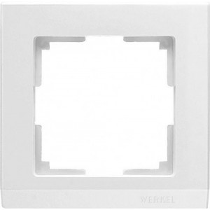 WERKEL Рамка Stark Белый на 1 пост    WL04-Frame-01-white / W0011801