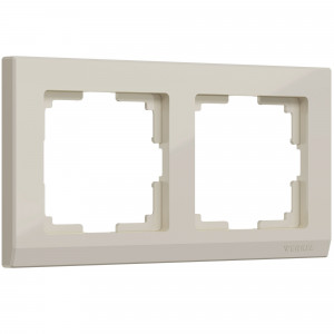 WERKEL Рамка Stark Слоновая кость на 2 поста    WL04-Frame-02-ivory / W0021803