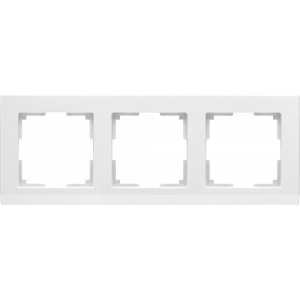 WERKEL Рамка Stark Белый на 3 поста     WL04-Frame-03-white / W0031801