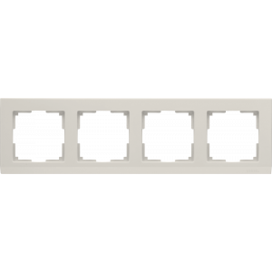 WERKEL Рамка Stark Слоновая кость на 4 поста      WL04-Frame-04-ivory / W0041803