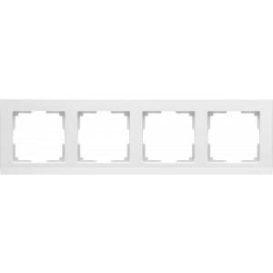 WERKEL Рамка Stark Белый на 4 поста   WL04-Frame-04-white / W0041801
