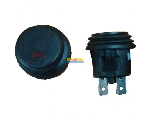 Кнопка Ф круглая с подсветкой 12V 777D (Влагозащищенный) 3с