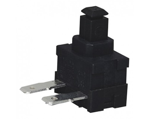 Кнопка Ф Черная  (250V/16A/2к)  SC-7097 "L" угловые контакты (для пылесосов)