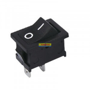 Переключатель RWB-203 / KCD1-101 / SC-768 2c, on-off черный  (250B-6A)