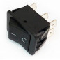 Переключатель SC-787 6c Б/Ф on-(on) (250V-16(4)А) большой ЧЕРНЫЙ