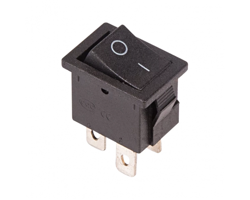 Переключатель SC-787 6c Б/Ф on-(on) (250V-16(4)А) большой ЧЕРНЫЙ