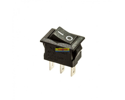 Переключатель мини KCD5-102 / SC-719  3c черный