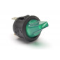 Переключатель с подсветкой KCD1-5-101NH, 3с  12V (зеленый) 777T