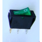 Переключатель с подсветкой KCD3-5-101N / SC-791 3c, 250B 15A  (зеленый)