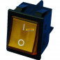 Переключатель с подсветкой Sc-767 / KCD2-201N 4c, 250B, 16A (желтый) большой